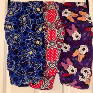 Set of 3 Disney Lularoe Leggings - One Size